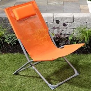 Orange Folding Beach Chair
