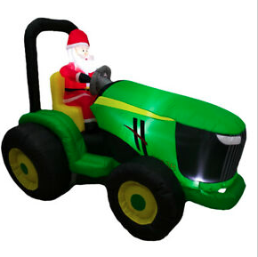  Santa Riding Inflatable Tractor