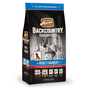 Merrick Dry Recipe Backcountry Raw Infused Hero’s Banquet Dog Food