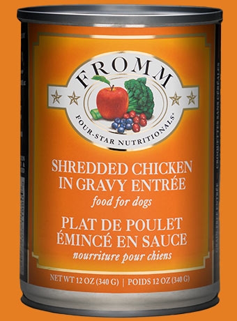Fromm Four Star Shredded Chicken in Gravy Entree Canned Dog Food