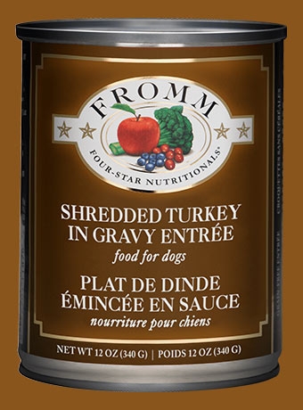 Fromm Four Star Shredded Turkey in Gravy Entree Canned Dog Food