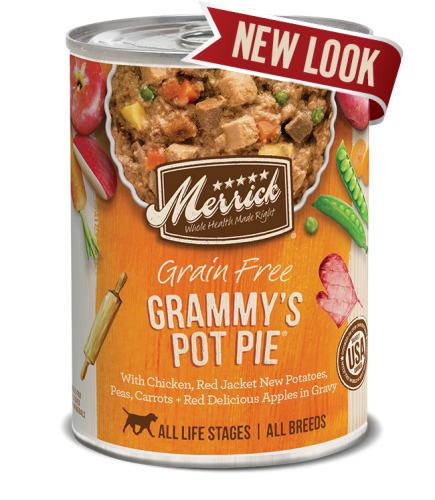 Merrick Canned Dog Food Grammy's Pot Pie Grain Free