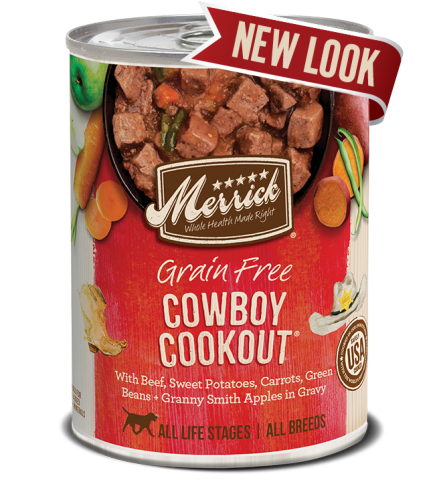 Merrick Canned Dog Food Cowboy Cookout Grain Free