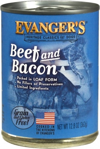 Evanger's Beef & Bacon Canned Dog Food 12.8oz