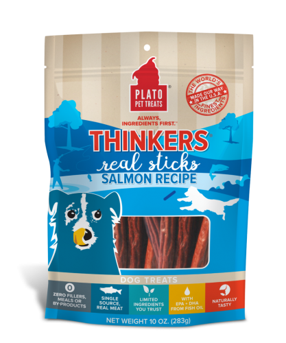 Thinkers Salmon Meat Stick Dog Treats 10 oz