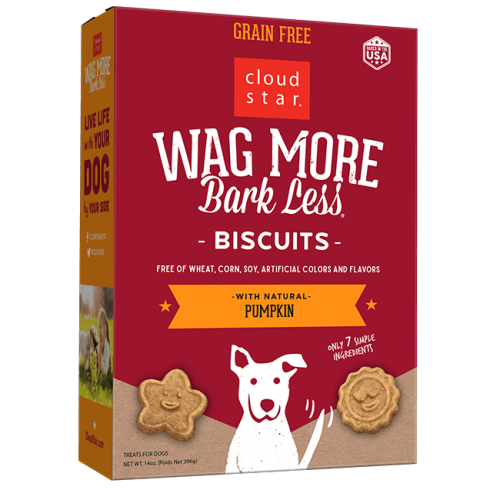 Wag More Bark Less Oven Baked Biscuits: Pumpkin