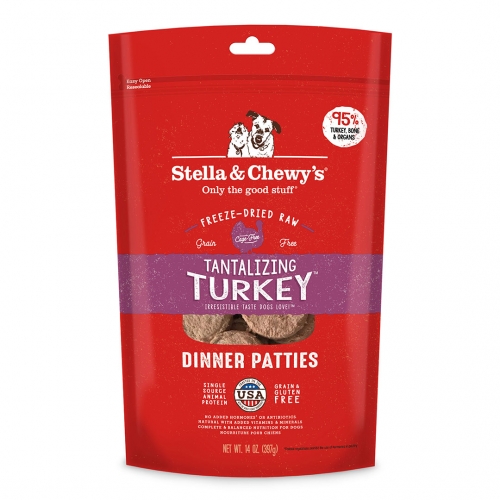 Stella & Chewy's Freeze-Dried Raw Dinner Patties Tantalizing Turkey