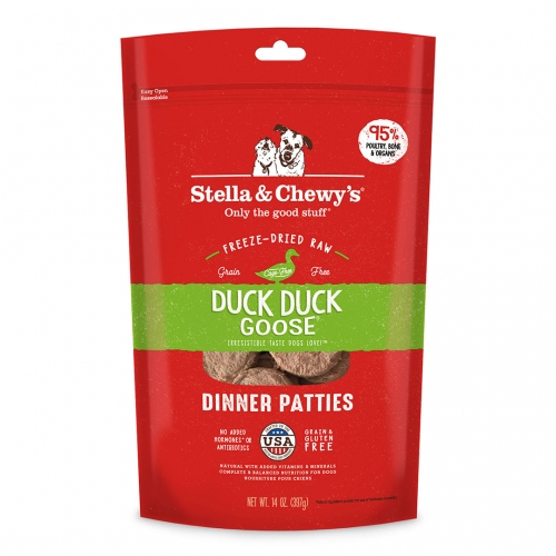 Stella & Chewy's Freeze-Dried Raw Dinner Patties Duck Duck Goose