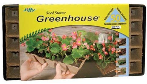 Jiffy Seed Starting Indoor Greenhouse Kit - 50 Ct. Peat Cells