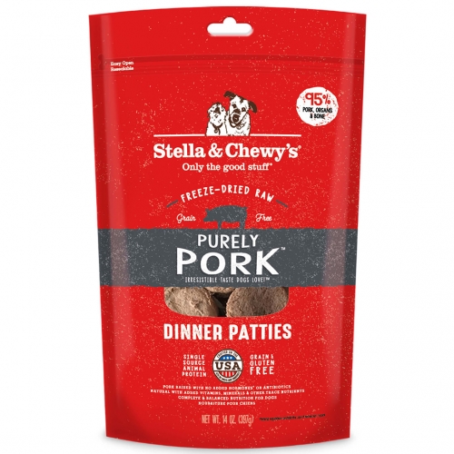 Stella & Chewy's Freeze-Dried Raw Dinner Patties Purely Pork
