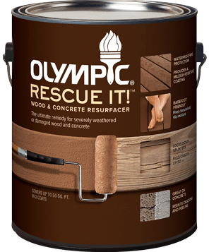 OLYMPIC® RESCUE IT!® WOOD AND CONCRETE RESURFACER