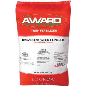 Award Professional Turf Fertilizer with Broadleaf Control 22-0-5