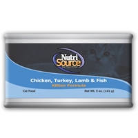 TUFFY'S NutriSource Cat/Kitten Turkey/Chicken/Lamb/Fish Can 12/5
