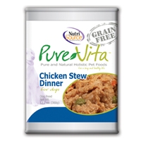 Pure Vita Grain Free Chicken Stew Dog Food, CANNED, 12.7oz.
