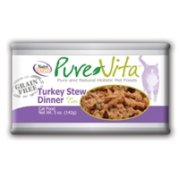 Pure Vita Grain Free Turkey Stew Cat Food, 5oz