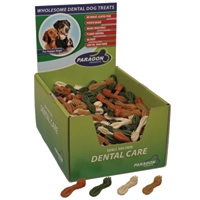 Paragon Toothbrush Star Dental Dog Treat Xsmall 2.7" 350 ct. Display Box  