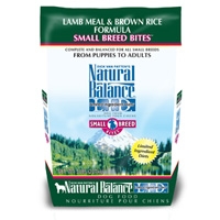 Natural Balance Lamb & Brown Rice Formula Small Breed Bites, 6/5 Lb  