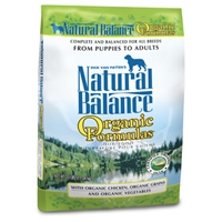 Natural Balance Organic Formula Dry Dog 25 lb