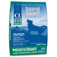 Natural Balance Alpha Dog Lamb/Chicken/Rabbit 12.5#