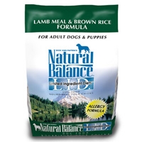 Natural Balance Limited Ingredient Diet Lamb Meal & Brown Rice Dry Dog Food 6/5 lb.
