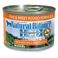 Natural Balance Limited Ingredient Diets Fish & Sweet Potato Canned Dog Food 12/6 oz. 