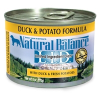 Natural Balance Limited Ingredient Diets Duck & Potato Canned Dog Food 12/6 oz.