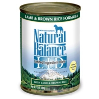 Natural Balance LID Lamb & Brown Rice Canned 
