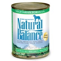 Natural Balance Vegetarian Can Dog 12/13 oz