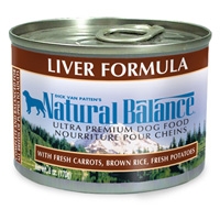 Natural Balance Liver & Rice Can Dog 12/6 oz.