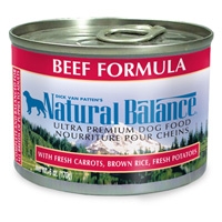 Natural Balance Beef and Rice Can Dog 12/6 oz.