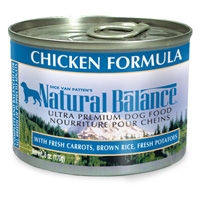 Natural Balance Chicken & Rice Formula Can Dog 12/6 oz.  