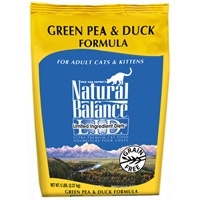 Natural Balance Limited Ingredient Diets Green Pea & Duck Dry Cat Food 6/5 lb.