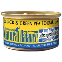 Natural Balance Limited Ingredient Diets Green Pea & Duck Canned Cat Food 24/3 oz.