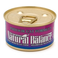 Natural Balance Indoor Formula Can Cat 24/3 oz. and 24/6 oz.