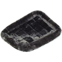 Midwest Quiet Time Fur Pet Bed Gray 18X12  
