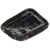 Midwest Quiet Time Pet Bed - Plush Fur Pearl Gray - Model #40222-GY