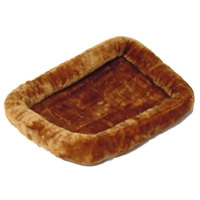 Midwest Quiet Time Pet Bed - Plush Fur Cinnamon - Model #40222-CN