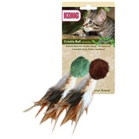 Kong Naturals Crinkle Ball With Feathers