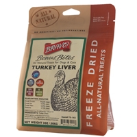 Bravo! Freeze Dried  Turkey Livers - 3 oz.  
