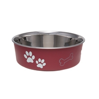 Loving Pets Bella Bowl Merlot Large