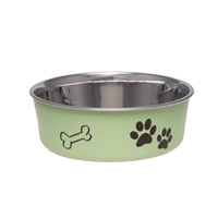 Loving Pets Bella Bowl Pesto Green Medium