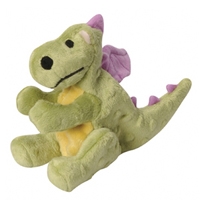 GoDog Mini Dragon Lime Green with Chew Guard  