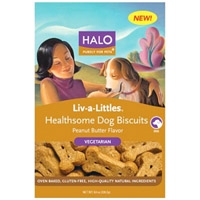 Halo Liv-A-Little Healthsome Dog Biscuit Vegetarian 8 oz.