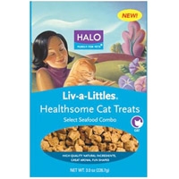 Halo Liv-A-Littles Healthsome Cat Treats Seafood Combo 3 oz.