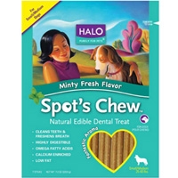 Halo Spots Chew Dental Treat Mint Small/Medium 7.2 oz.