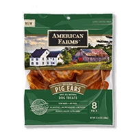 American Farms Pig Ear Bagged - Natural - 5.76 oz. Bagged
