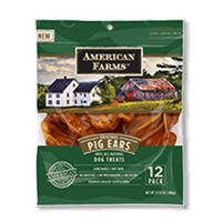 American Farms Pig Ear Bagged - Natural - 23 Oz. Bagged