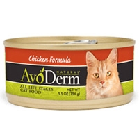 AvoDerm Natural Chicken Formula Cat Food 24/5.5 oz.