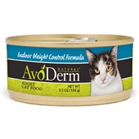 AvoDerm Natural Indoor Weight Control Formula Cat Food 24/5.5 oz. 