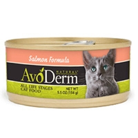 AvoDerm Natural Salmon Formula Cat Food 24/5.5 oz.
